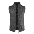 2021 Мода размера плюс мужской свитер-безрукавка теплая дутая куртка Куртки без рукавов кашемировое пальто, Детское пальто, на каждый день, на молнии, вязаный жилет из овечьей шерсти M-3XL