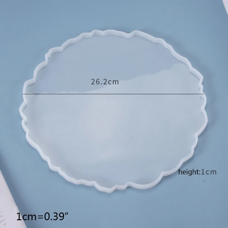 

Crystal Epoxy Resin Mold Fruit Plate Tray Casting Silicone Mould DIY Making Tool B36D