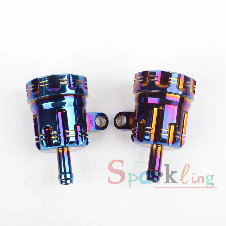 Universal CNC Burnt Titanium Color Oil Pot for Motorcycle Brake/Clutch Master Cylinder Modified Creative Pump Oiler | Автомобили и