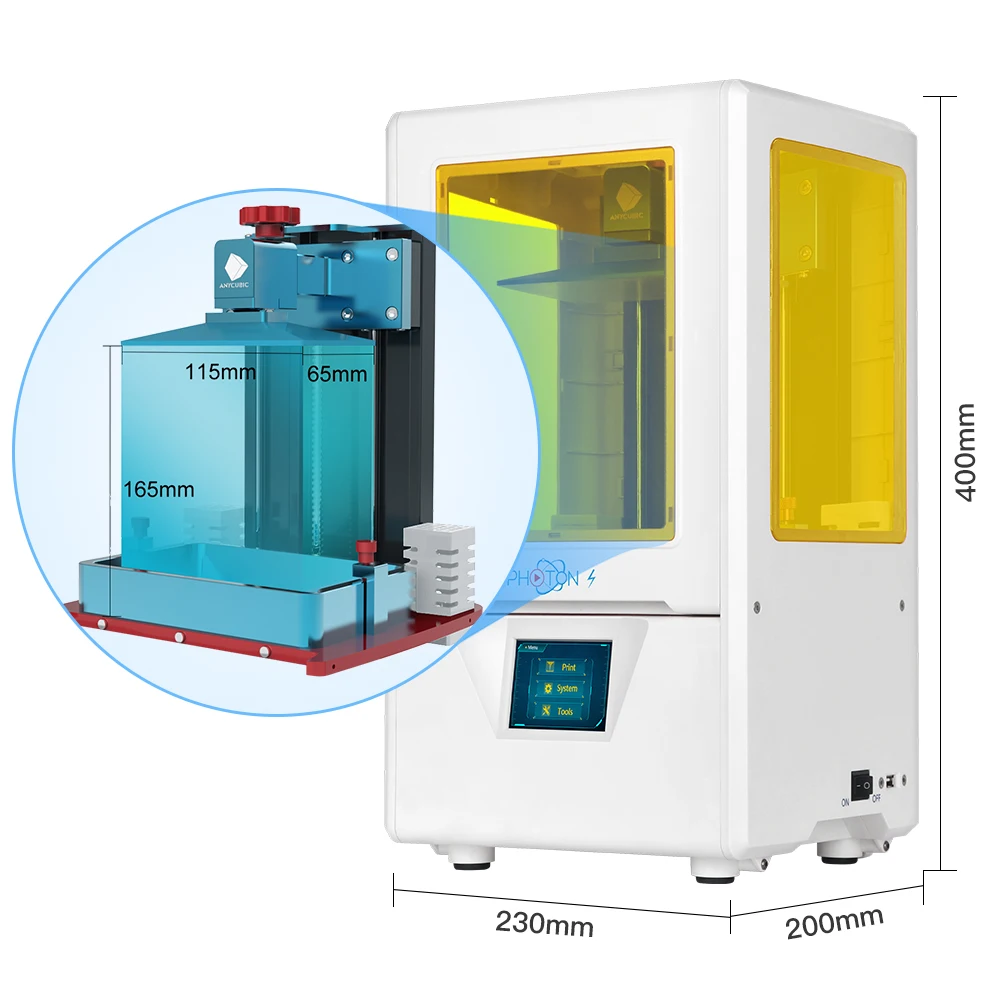 ANYCUBIC Photon S 3d принтер 2 цвета черный/белый ЖК обновленный модуль матрица двойная