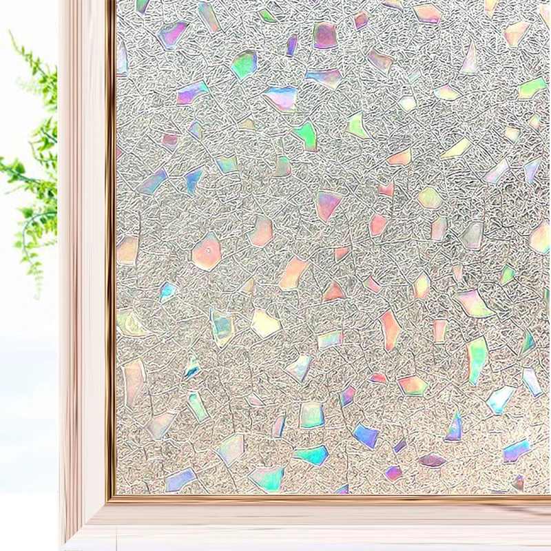 3d матовое радужная самоклеющаяся пленка на окна винил термопленка плёнка для