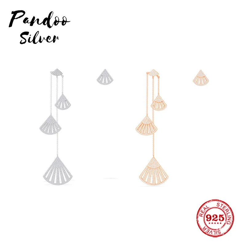 Модный шарм из стерлингового серебра оригинал 1:1 копия асимметричный фламенко