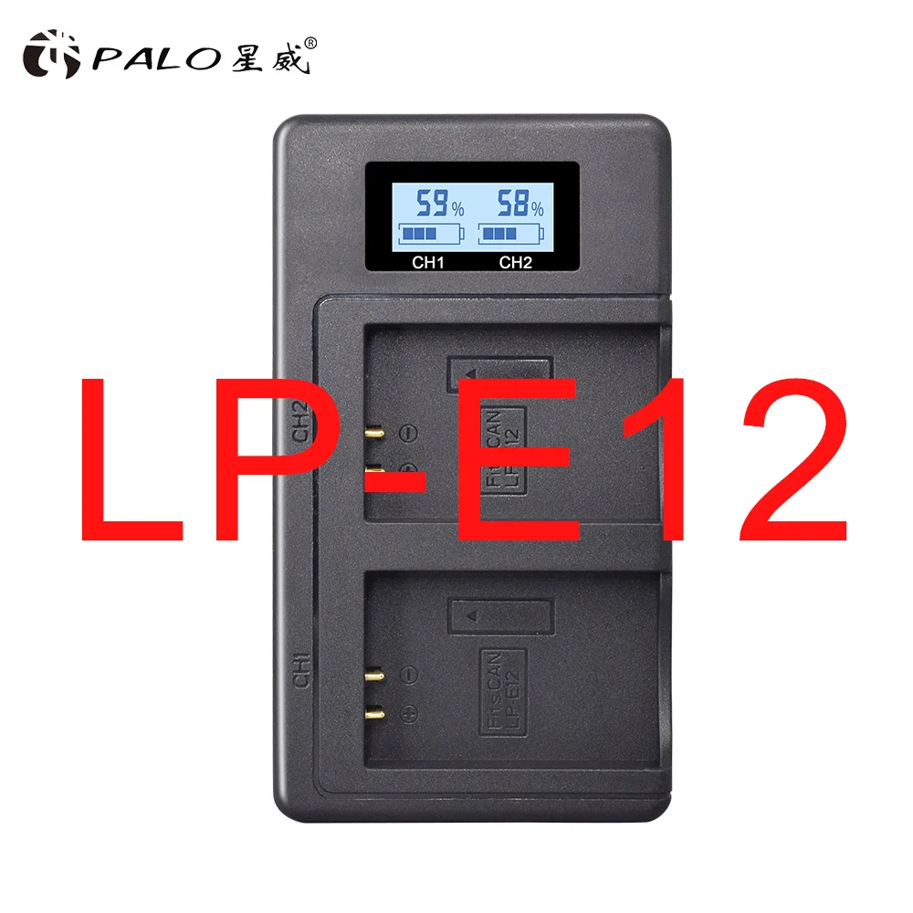for LP-E12 Зарядное устройство LP-E5 LP-E6 LP-E8 LP-E10 LP-E12 LP-E17 LP E5 E6 E8 E10 E12 E17 аккумулятор двойной USB смарт-зарядное устройство для Canon зарядные устройства - Цвет: for LP-E12