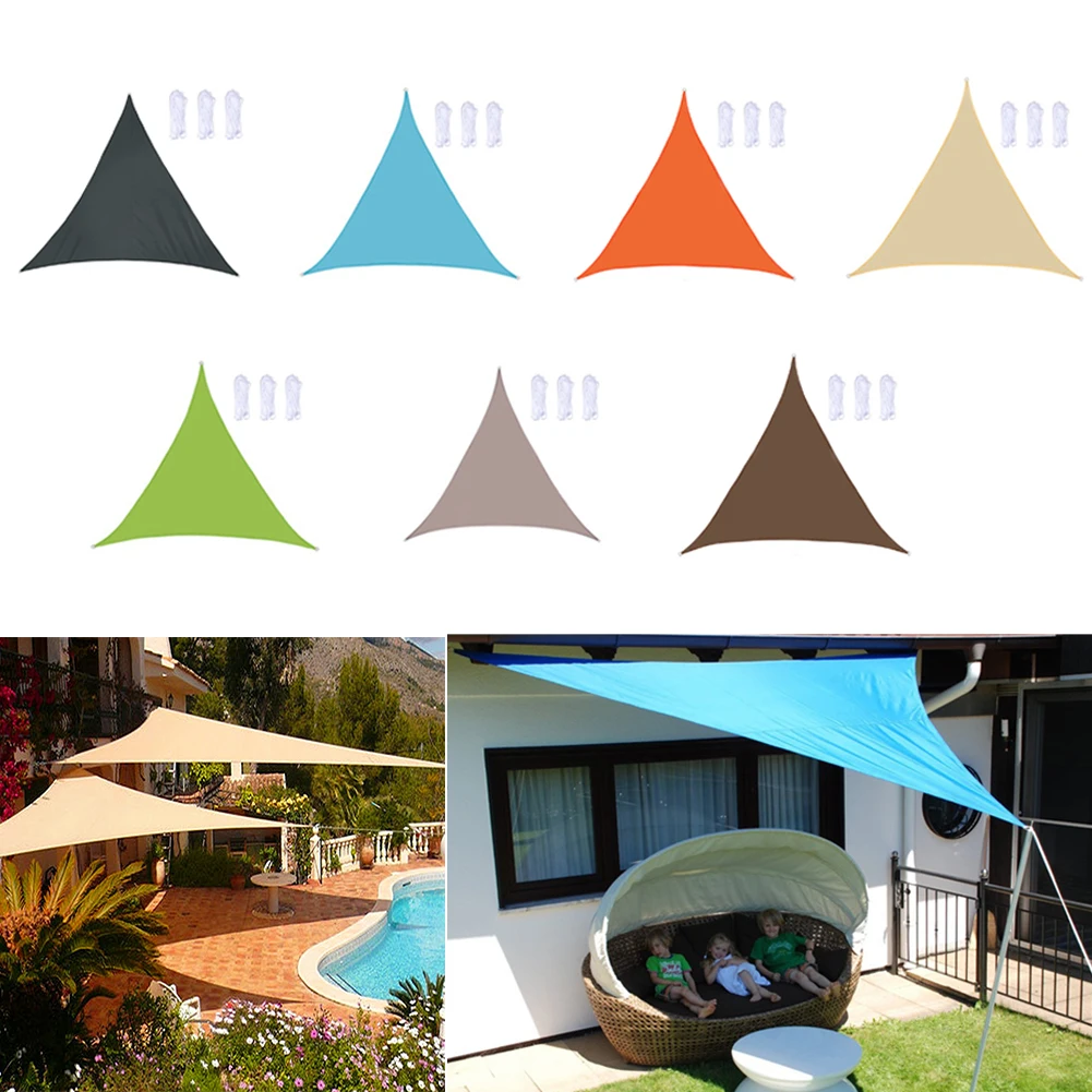 Садовый двор открытый навес Крышка треугольник солнцезащитный козырек парус