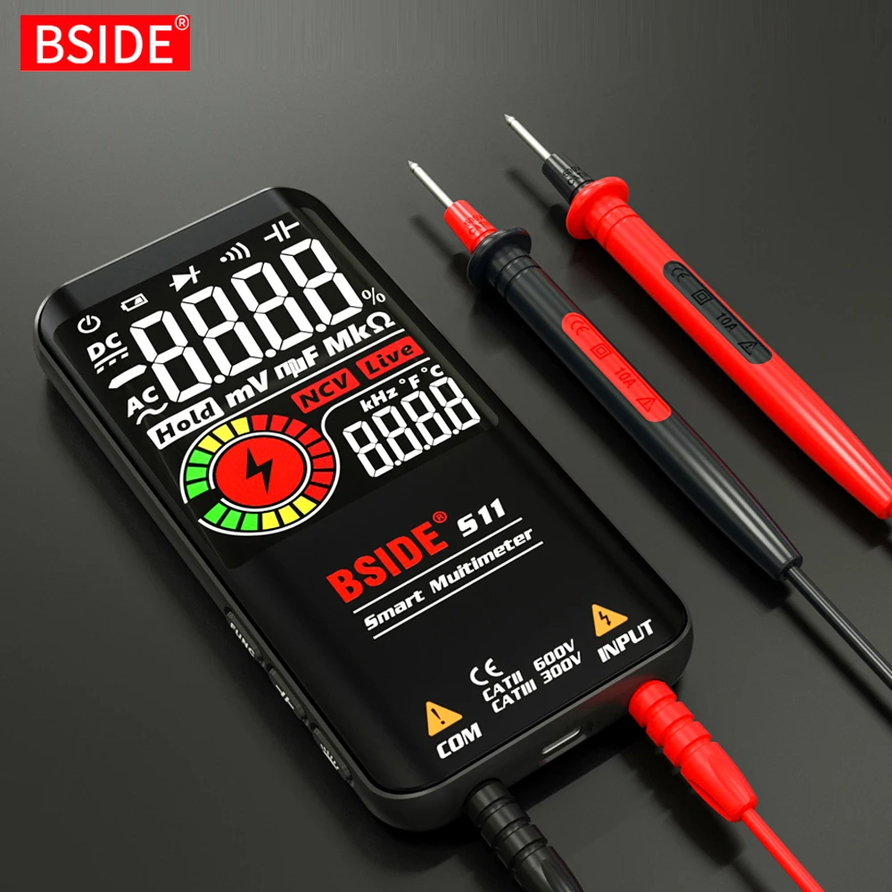 Цифровой мультиметр BSIDE S10/11/20 9999 отсчетов профессиональный Интеллектуальный