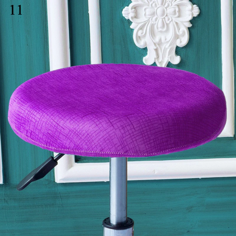 Круглая накидка на стул из спандекса с защитой от грязи чехлы барстуные лья для