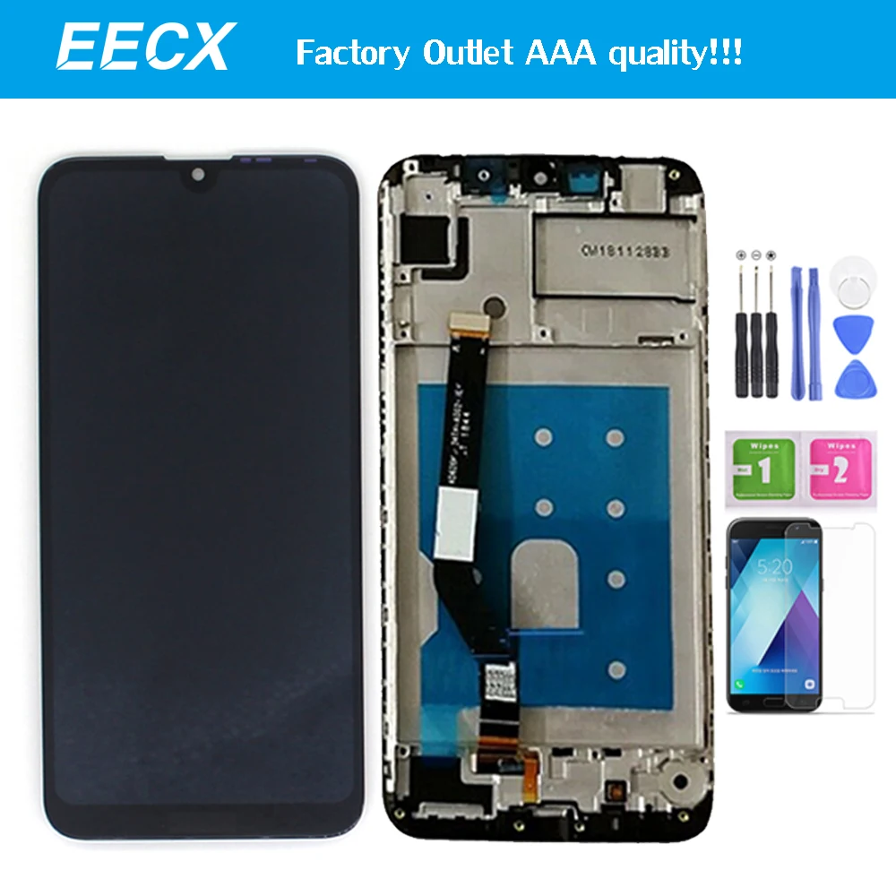 2019 Оригинальный ЖК дисплей Y7 для Huawei сенсорный экран дигитайзер с рамкой в сборе