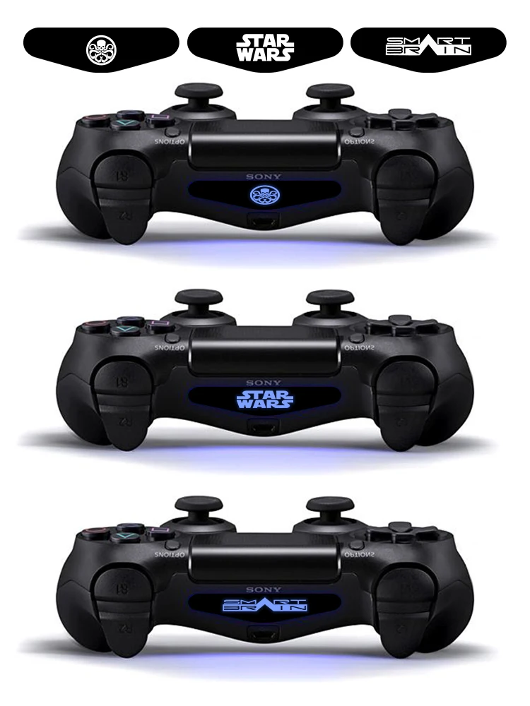 9 шт./компл. светильник светодиодный наклейки для кожи для Playstaion4 PS4 Геймпад светильник наклейки для PS4 Slim Ps4 pro игровой контроллер