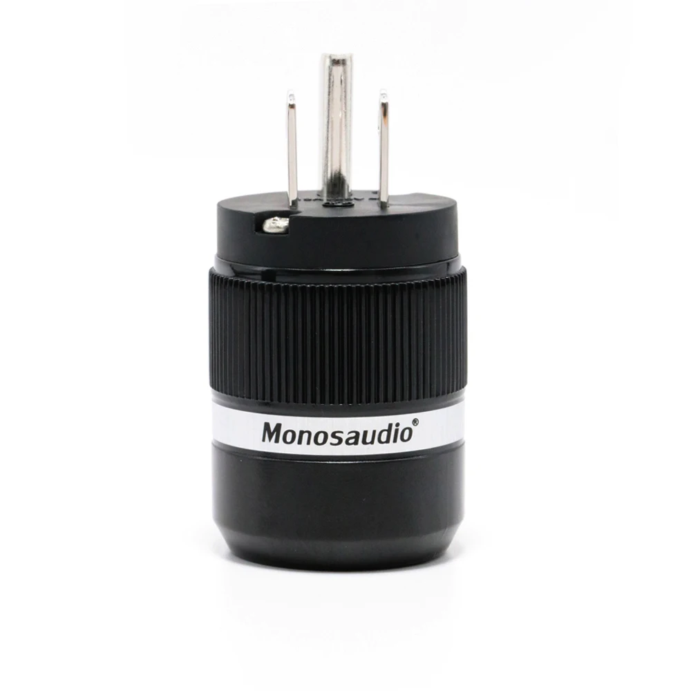 Позолоченный штекер питания переменного тока Monosaudio серии M100 из чистой меди США и