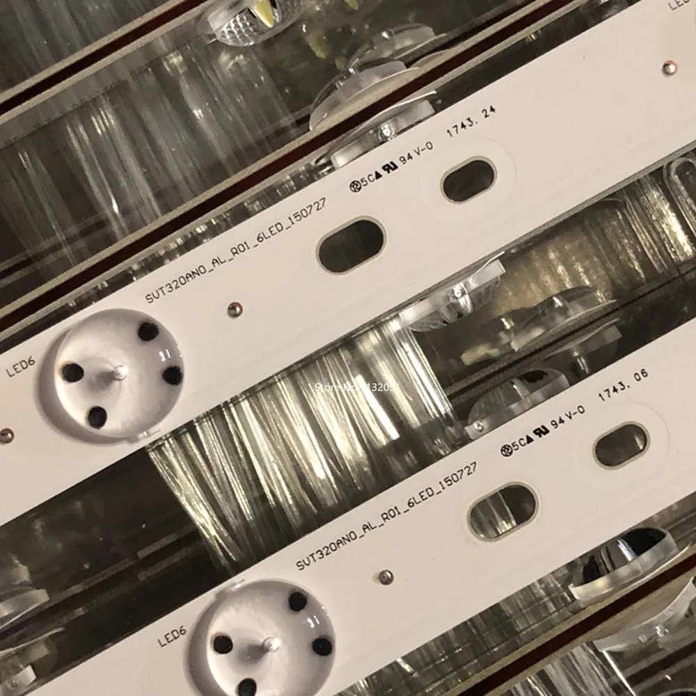 2 шт./компл. светодиодный полосы для гс hiba 32 &quotТВ SVT320AN0 6 лампа