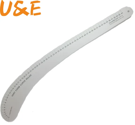 

Large French Curve Ruler Metal Sewing 61cm Curved Ruler for Sewing Curve Stick For Designer, Tailor, Patternmaker Tool 6261A