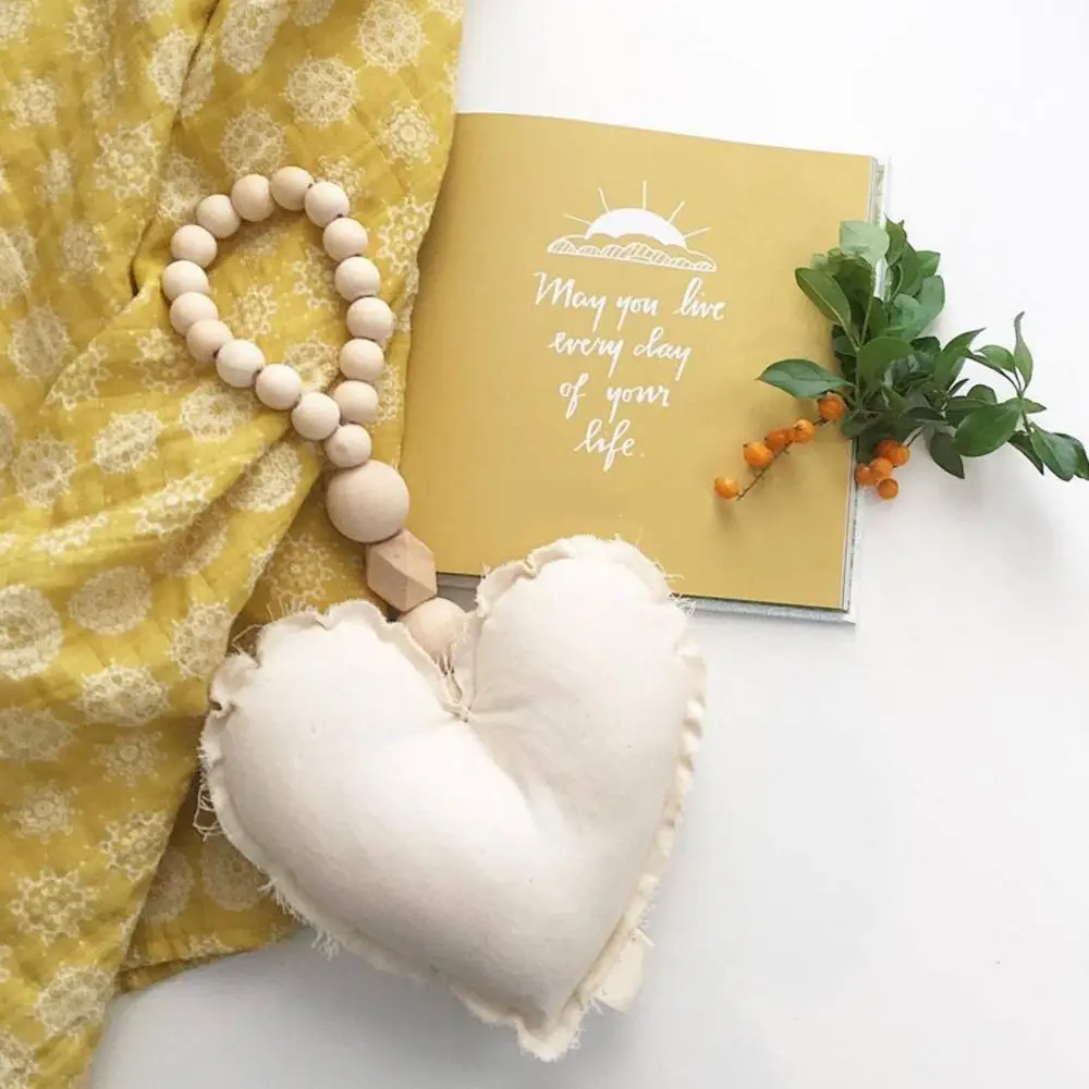 Детская кровать деревянные бусины игрушки подарки Скандинавский дизайн Декор