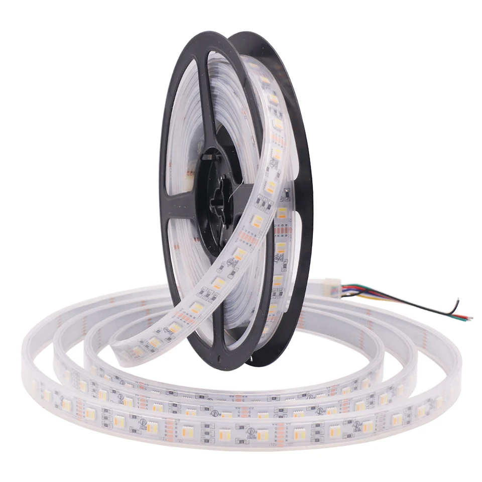 Гибкая светодиодная лента 12 мм RGB CCT 5050 В постоянного тока/24 + белый теплый 5 цветов