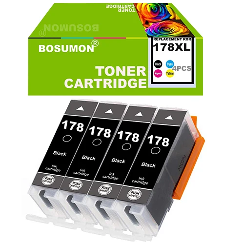 Bosumon 178xl Совместимый картридж для HP 178 XL HP7515 5515 B109a B010b B209 B210 3070A 3520 6300 8550 309 |