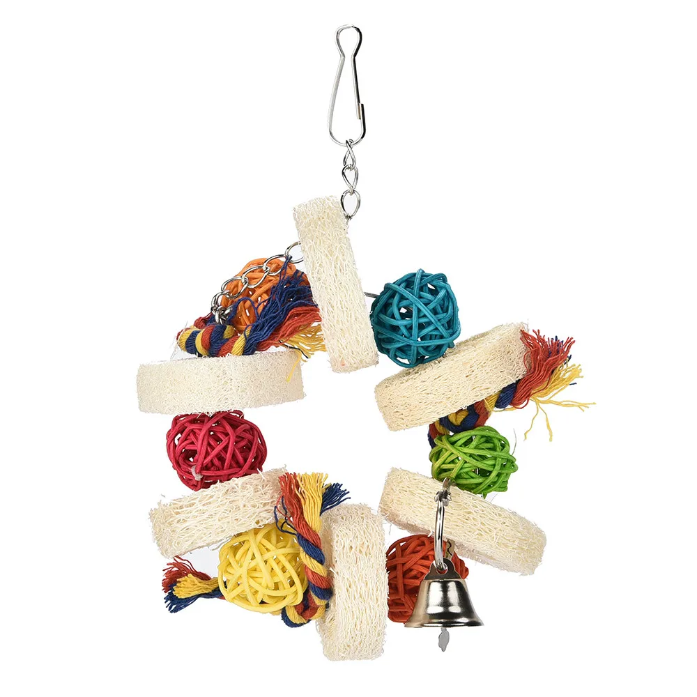 Игрушечный попугай подвесная игрушка кусающая Жевательная губка папегай