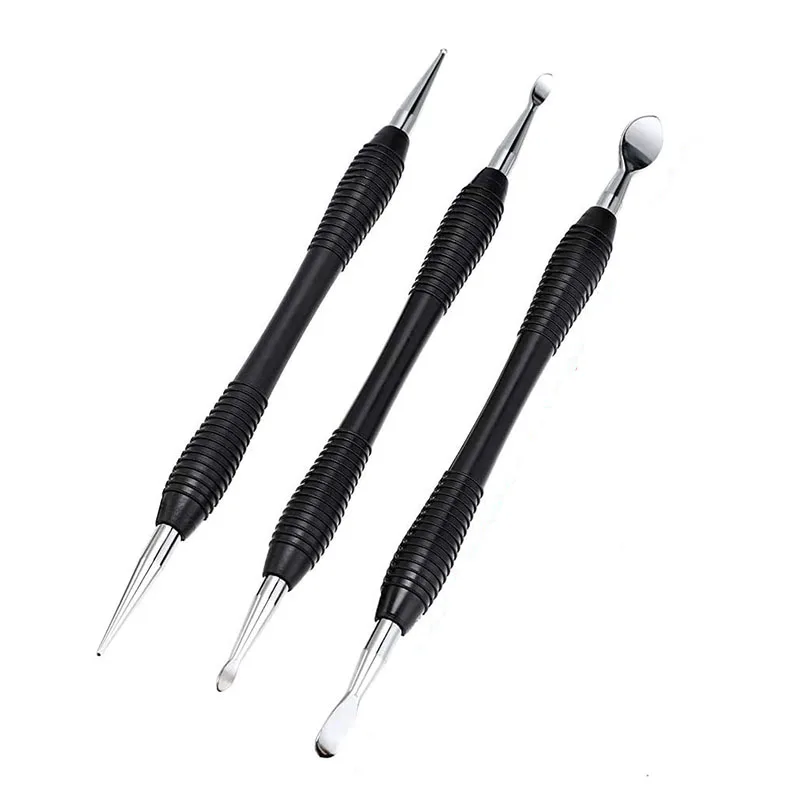 

3Pcs DIY Carving Printing Tool Leather Craft Tool Kit Craft Pressure Wiper Shaping Leather Craft Carving Tool