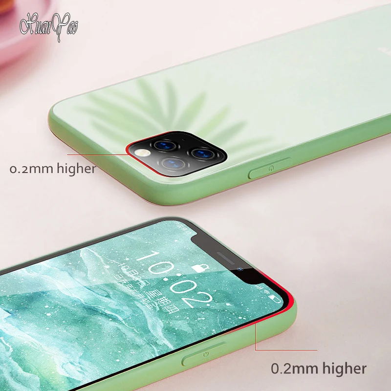 XUANYAO чехол для iPhone 11 Pro Max силиконовый X Xs XR Мягкий стеклянный 6 6S 7 8 Plus |