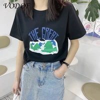 summer 100 cotton tshirt streetwear oversize harajuku cool japan tops casual hip hop tshirt o neck punk funny student tops girl