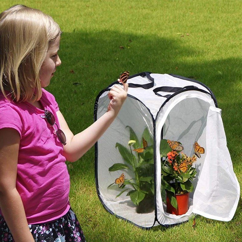 Free Shipping New Folding Plant Isolation Cover Portable Insect Bird Protection Network Butterfly Net Nini Garden Greenhouse | Дом и сад
