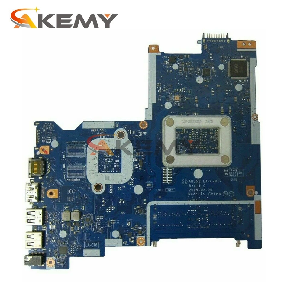 

AKemy Laptop motherboard For HP Pavilion 15-AF A4 Mainboard 824345-001 824345-501 ABL51 LA-C781P AM5000