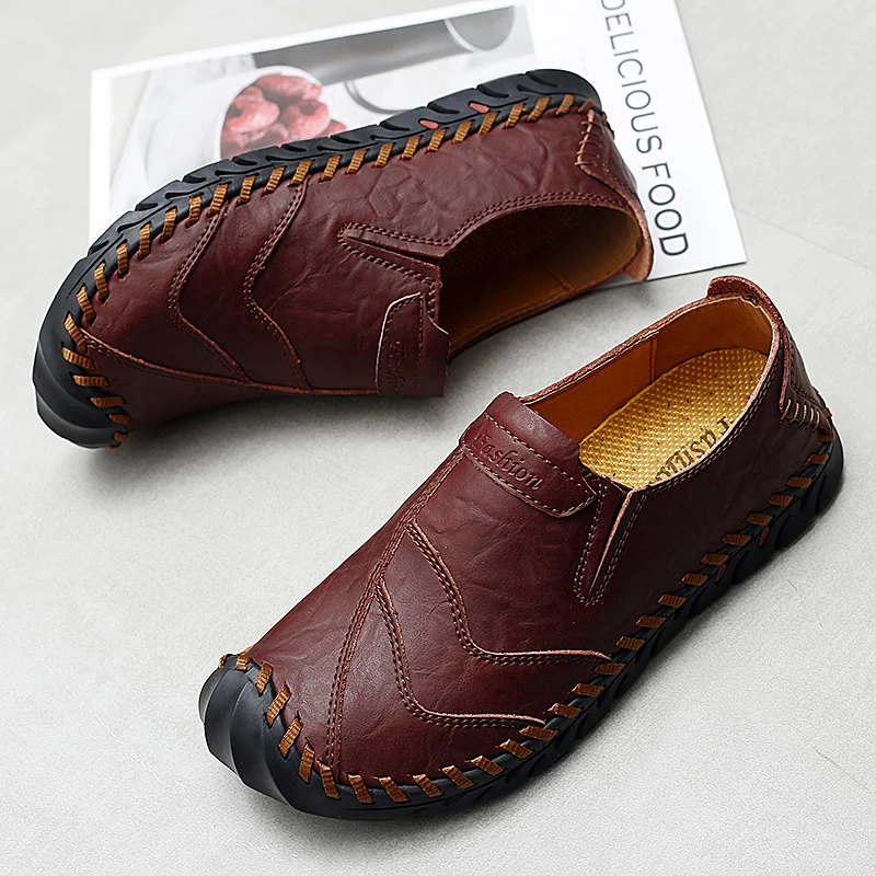 Mens Loafers Lightweight Casual Shoes Breathable Handmade Walking Male Comfortable Summer 2022 Trend Moccasin Homme | Обувь