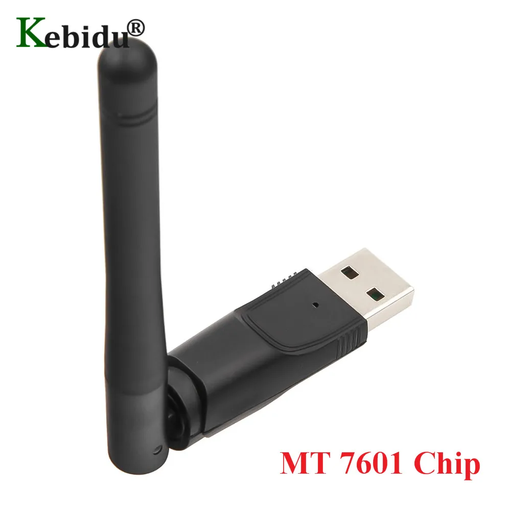 Kebidu беспроводной USB 2,0 WiFi адаптер сетевой LAN карты MT7601150Mbps 802.11n/g/b сетевой Wifi ключ для телеприставки ноутбука