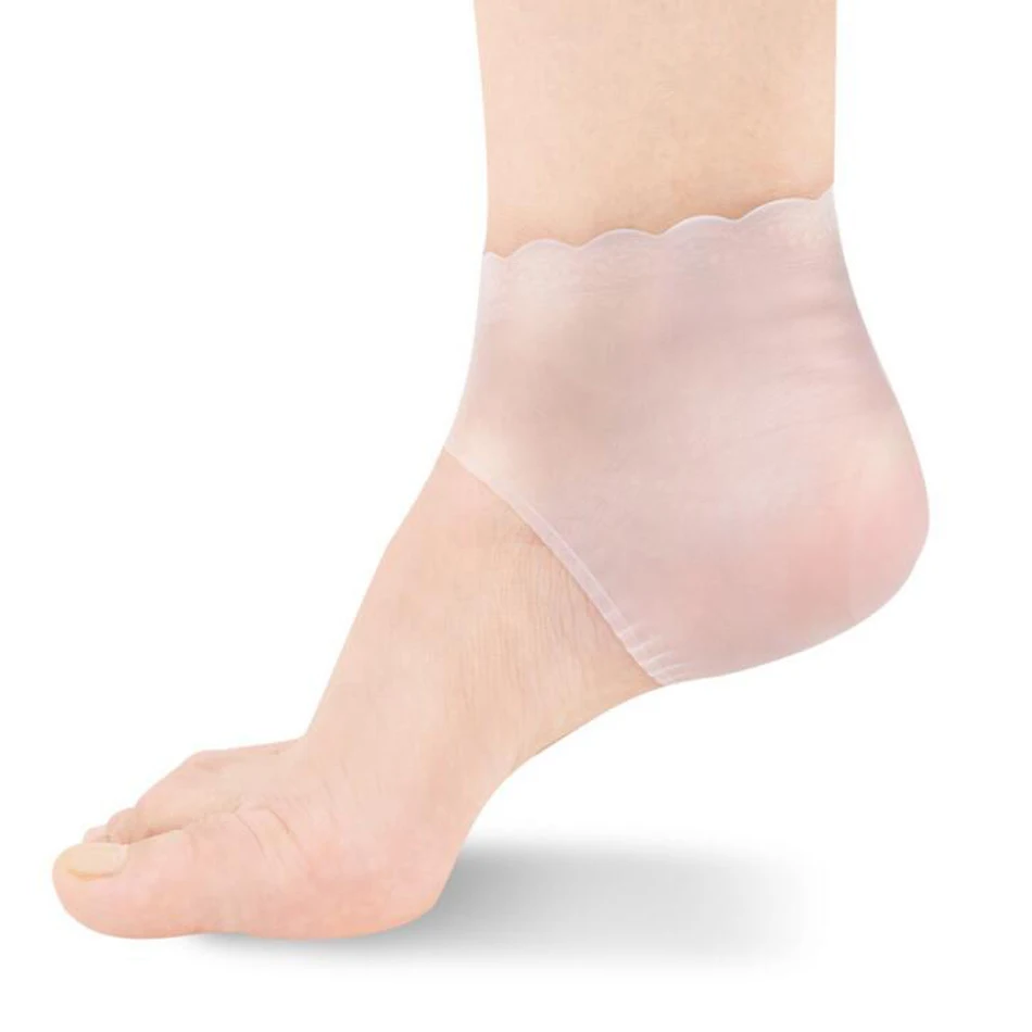 

2 шт./пара новые силиконовые Увлажняющие гелевые пяточные носки анти-скольжения обслуживание ног от трещин средство для защиты и уходу за ко...