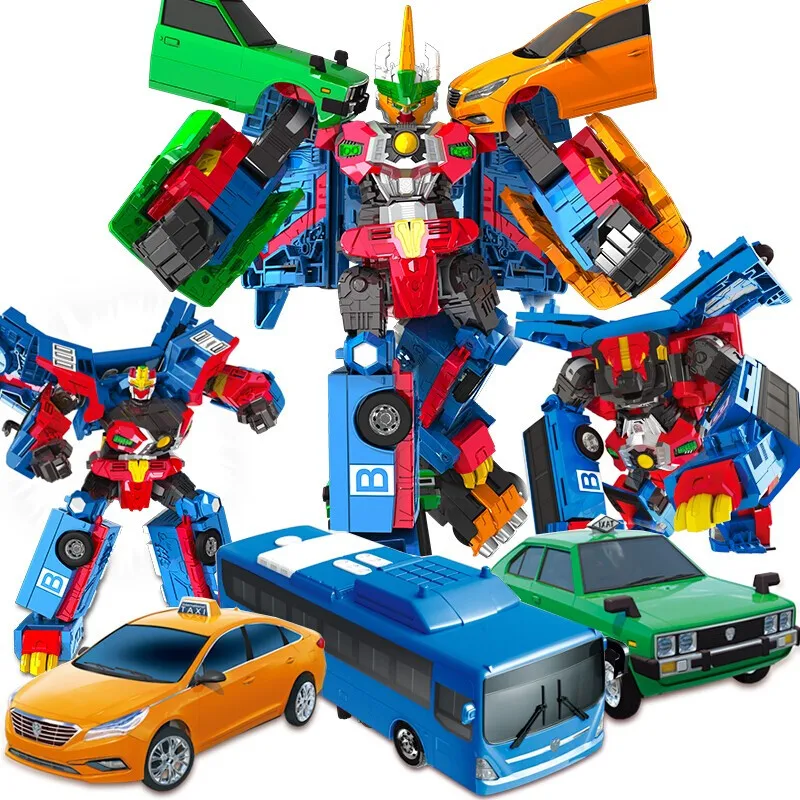 3 в 1 Hello Carbot Трансформация Робот игрушки Фигурки деформация спасательный