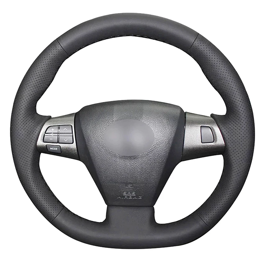 

Black Artificial Leather Hand-stitched Car Steering Wheel Cover For Toyota Corolla 2011 2012 2013 RAV4 2011 2012