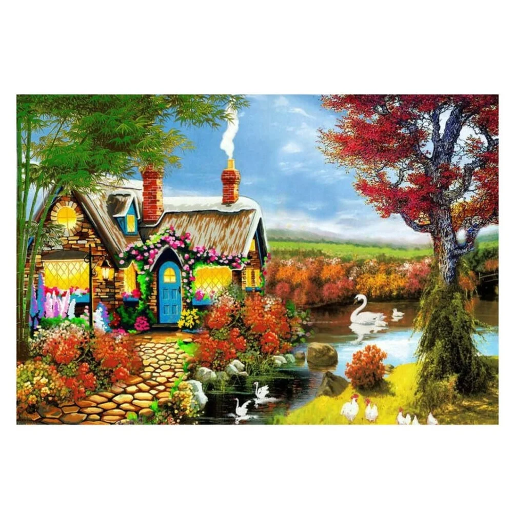 

5D DIY Full Drill Diamond Painting Rural Scenery Cross Stitch Kit Art Wall Decor