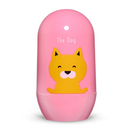 pink dog 4 шт. Детские комплекты для здравоохранения детский набор для ухода за ногтями Детские пальчиковые ножницы кусачки для ногтей Мультяшные животные Коробка для хранения для путешествий - Цвет: pink dog