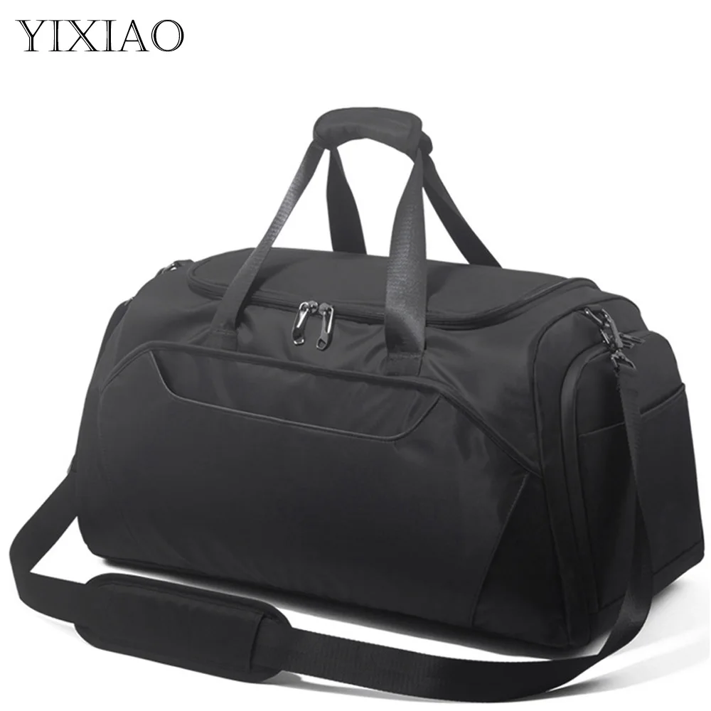 

Outdoor Large Capacity Sports Bags For Men Waterproof Nylon Gym Training Travel Business Bags Handbag With Shoes Compartment