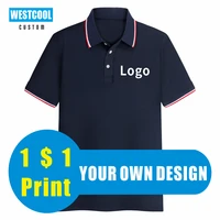 9 colors short sleeve custom polo shirt logo embriodery personalized design work clothes fashion printed polo shirt westcool