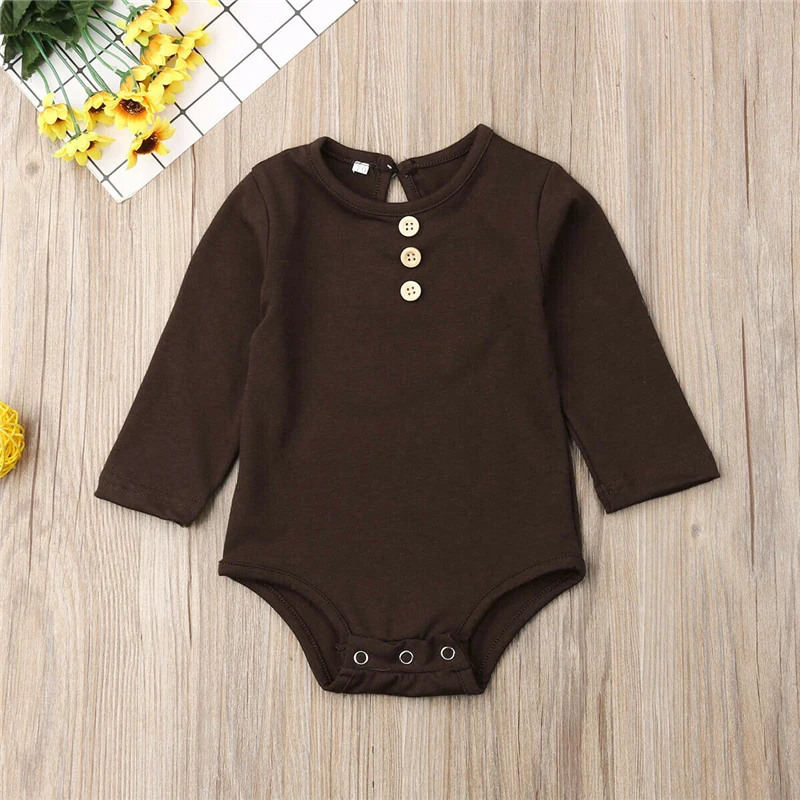 Одежда для маленьких девочек от 0 до 18 месяцев базовый чистый цветной наряд