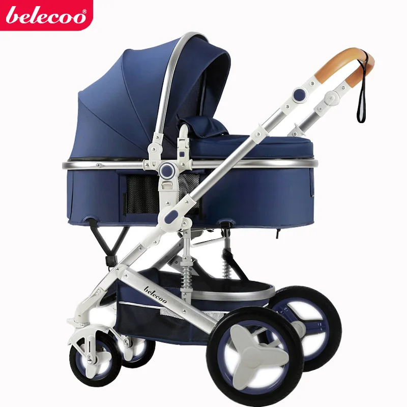 Belecoo Baby Stroller 2 in 1 Lying Dampening Folding Light Weight Two-sided Child Four Seasons Russia Free Shippin