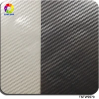 free shipping 0 5m2m10m tstw9970 silver and transparent carbon fiber water transfer printing pva film