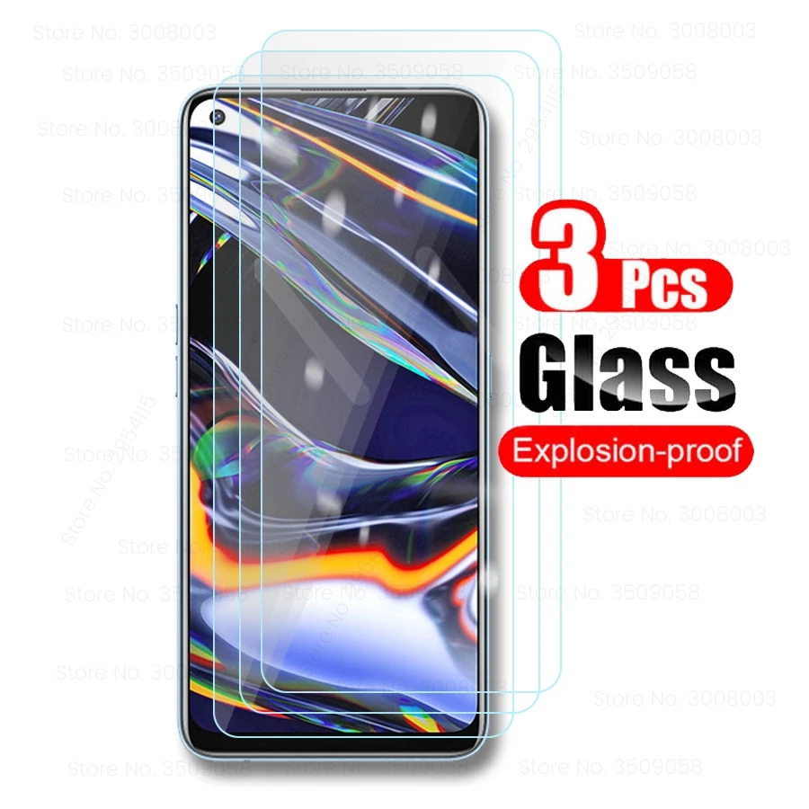 

Защитное стекло для realme 5i 6i 5s 6s 5 6 7 8x2 pro xt x lite realmi c3 c15 c11 c21 gt neo, 3 шт., бронированное Защитная пленка для экрана
