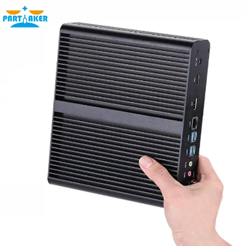 Мини ПК parмягкий без вентилятора Intel Core i7 10710U 10510U Windows 10 2 * DDR4 M.2 NVMe + Msata 5 ''SATA HTPC