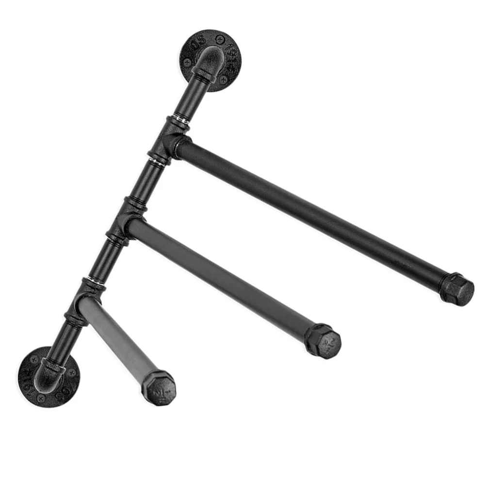 

Heavy Duty Towel Bar Industrial Pipe Swivel Towel Holder 3-Bar Towel Hanger