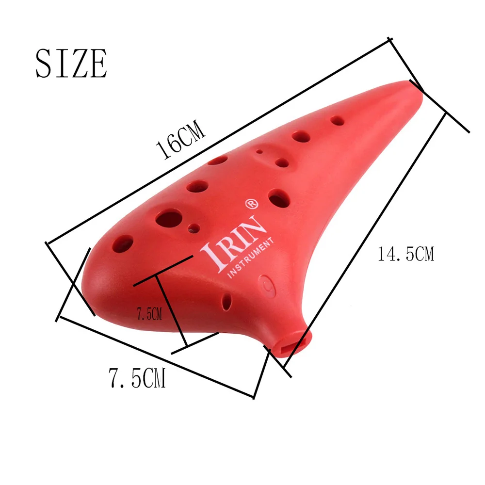 

M MBAT 1PC 12 Hole Alto C Ocarina Vessel Flute ABS Material Sweet Potato Shape with 2 Protective Bags Musical Gift for Beginners