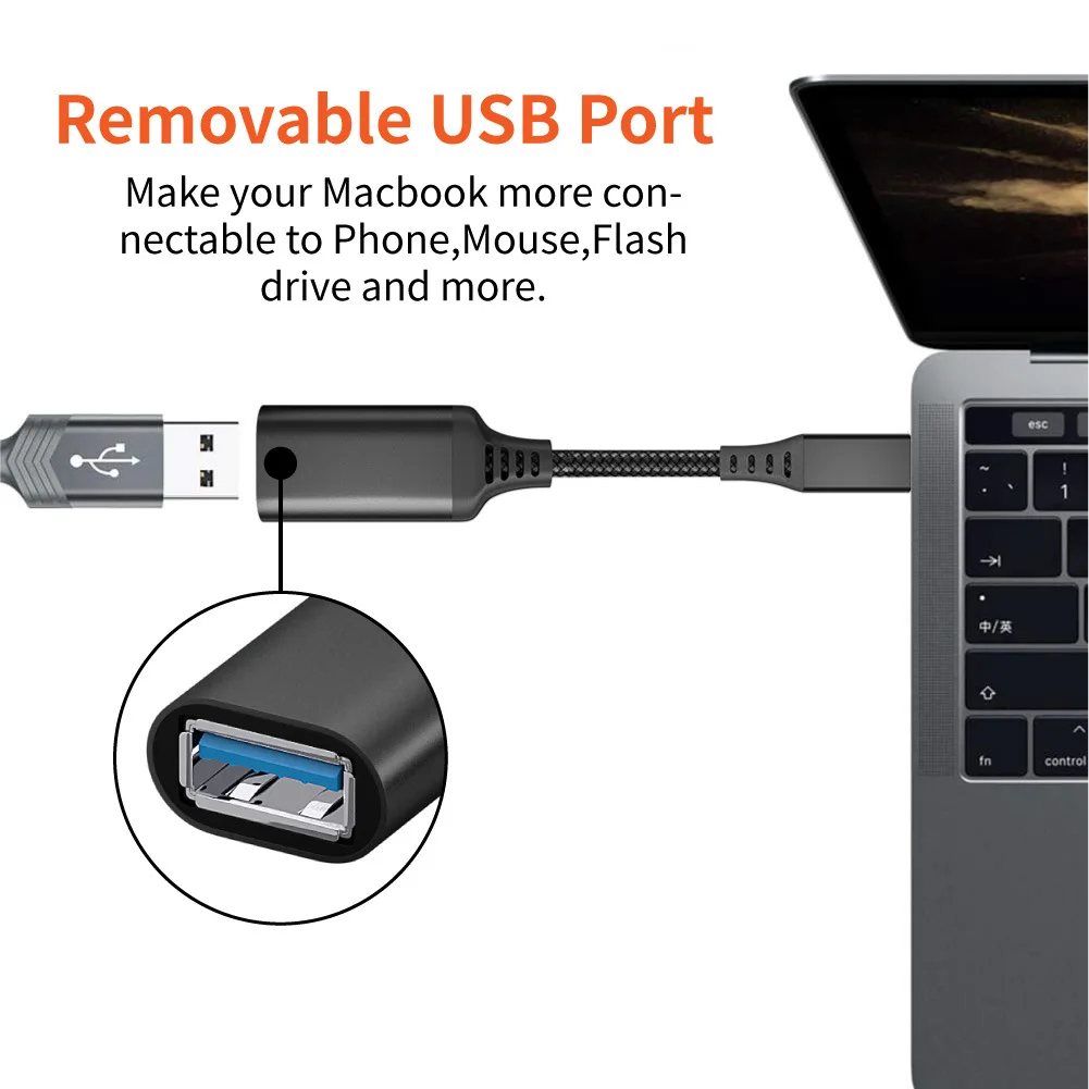 Кабель-адаптер с портом USB Type-C на 3 0 для Macbook Samsung S20 S10 Huawei Xiaomi планшетов | Мобильные