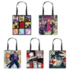 Японское аниме, сумка на плечо с мультяшным принтом Джоджо бицзя, женские сумки для покупок, модная повседневная сумка для девушек