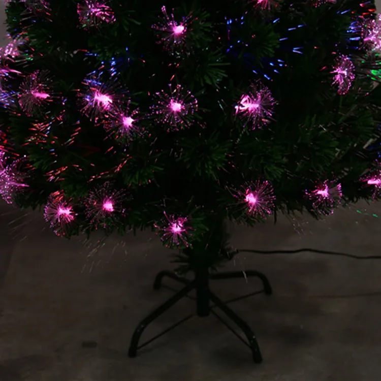 Светодиодная волоконно оптическая елка блестящая Рождественская guang xian