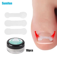 10pcbox ingrown toenail correction tool straightening clip brace ingrown toe nail treatment elastic patch sticker pedicure tool