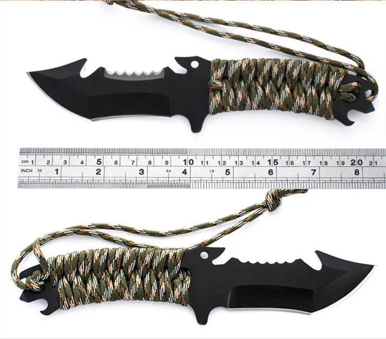 

Outdoor Portable Hunting Pocket EDC Camping Survival Tool Fixed Blade Knife 5Cr13MoV Knives Sheath Navajas Maxace Sebenza