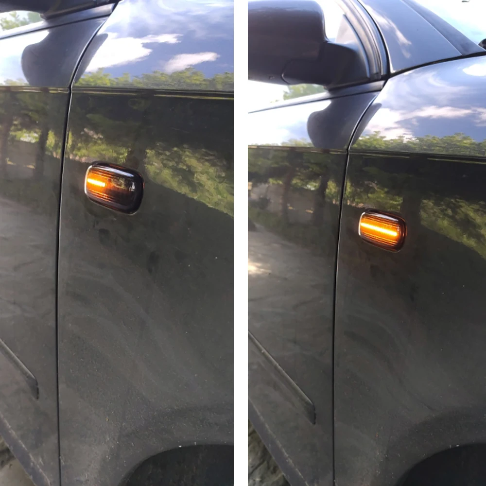 2 шт. Динамический светодиодный боковой габаритный фонарь указателя поворота