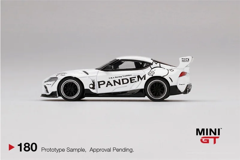 

MINI GT 1:64 Toyota GR Supra Pandem V1.0 White LHD/RHD Diecast Model Car