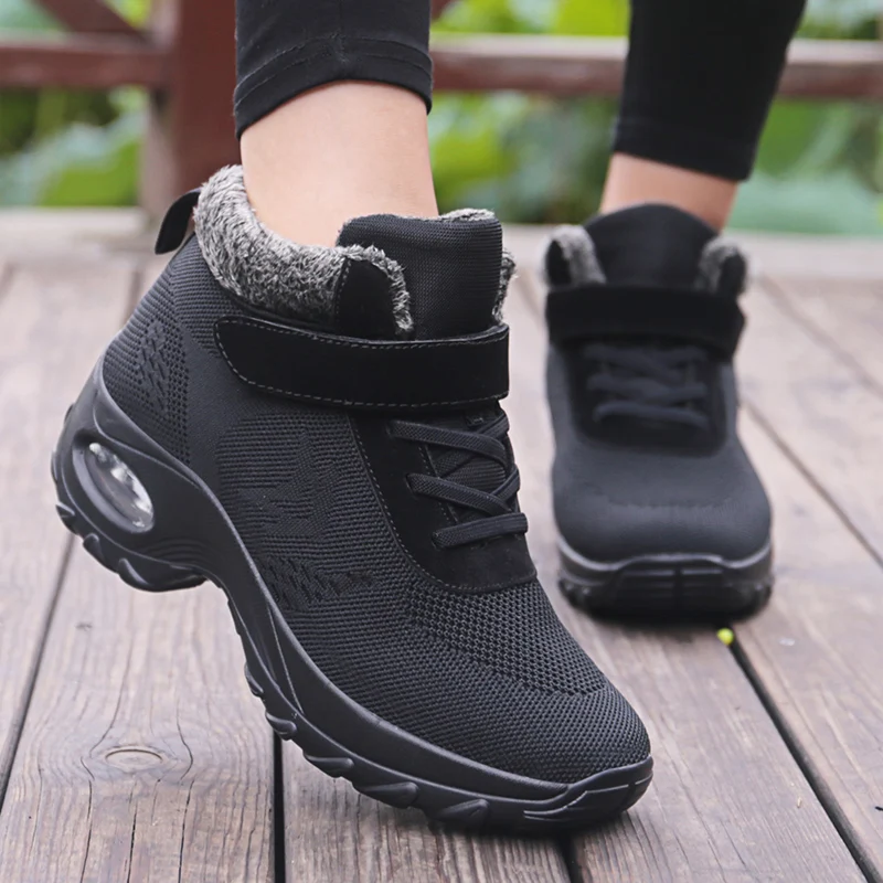 New Winter Warm Women Walking Shoes Female Ankle Boots Outdoor Thick Plush Keep Footwear Mujer Zapatos | Спорт и развлечения