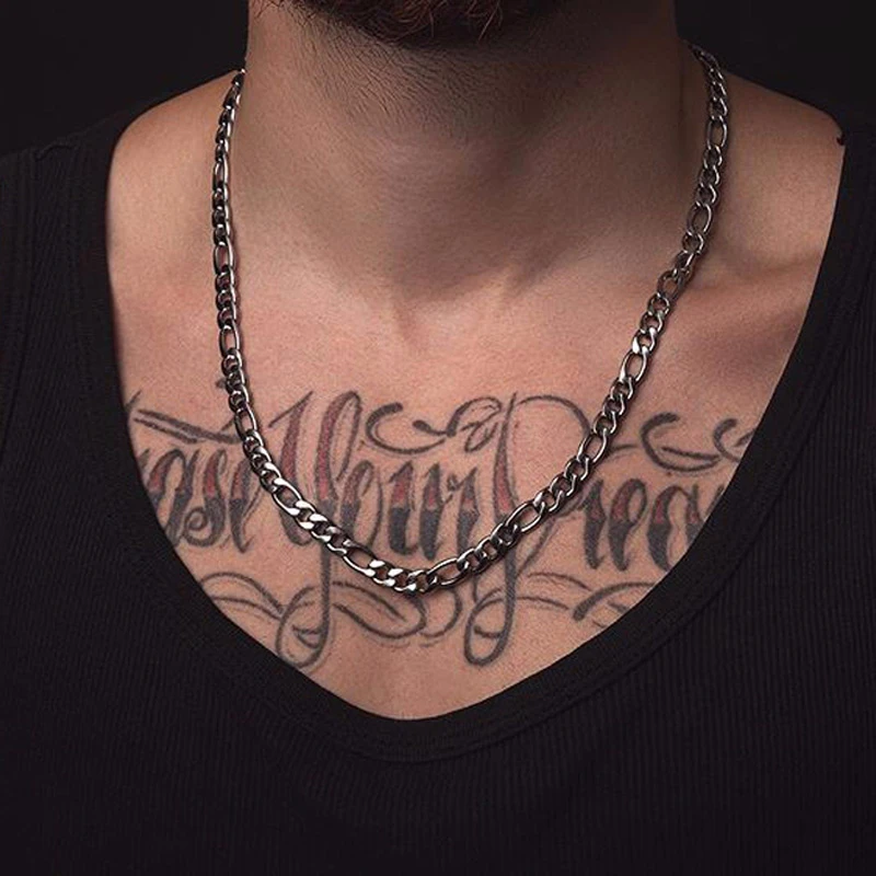 Ожерелье из нержавеющей стали 5 12 мм вечное стали|Цепочки| |