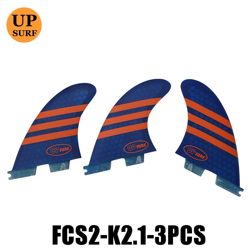 FCS II-K2.1Fins трехсекционный сотовый FCS2 плавник синий/оранжевый/серый/красный/зеленый Quilhas Surf Fin